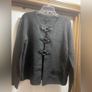 Cynthia Rowley Charcoal Gray Cardigan 1X
